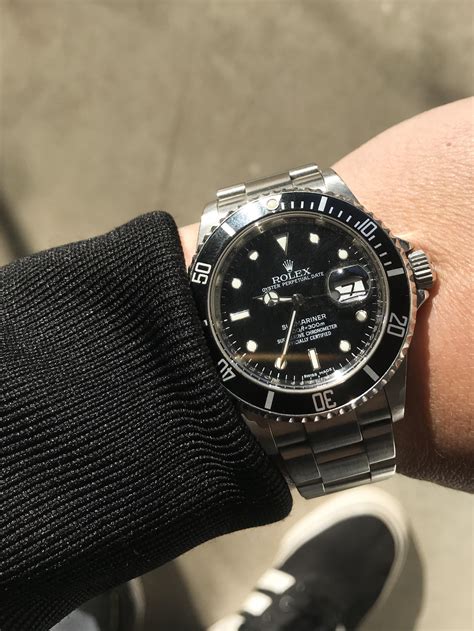 black on black Rolex submariner